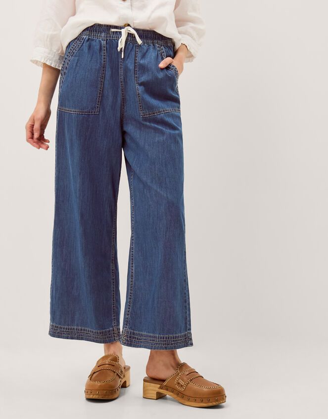Heidi Drawstring Regular Wide Leg Jeans