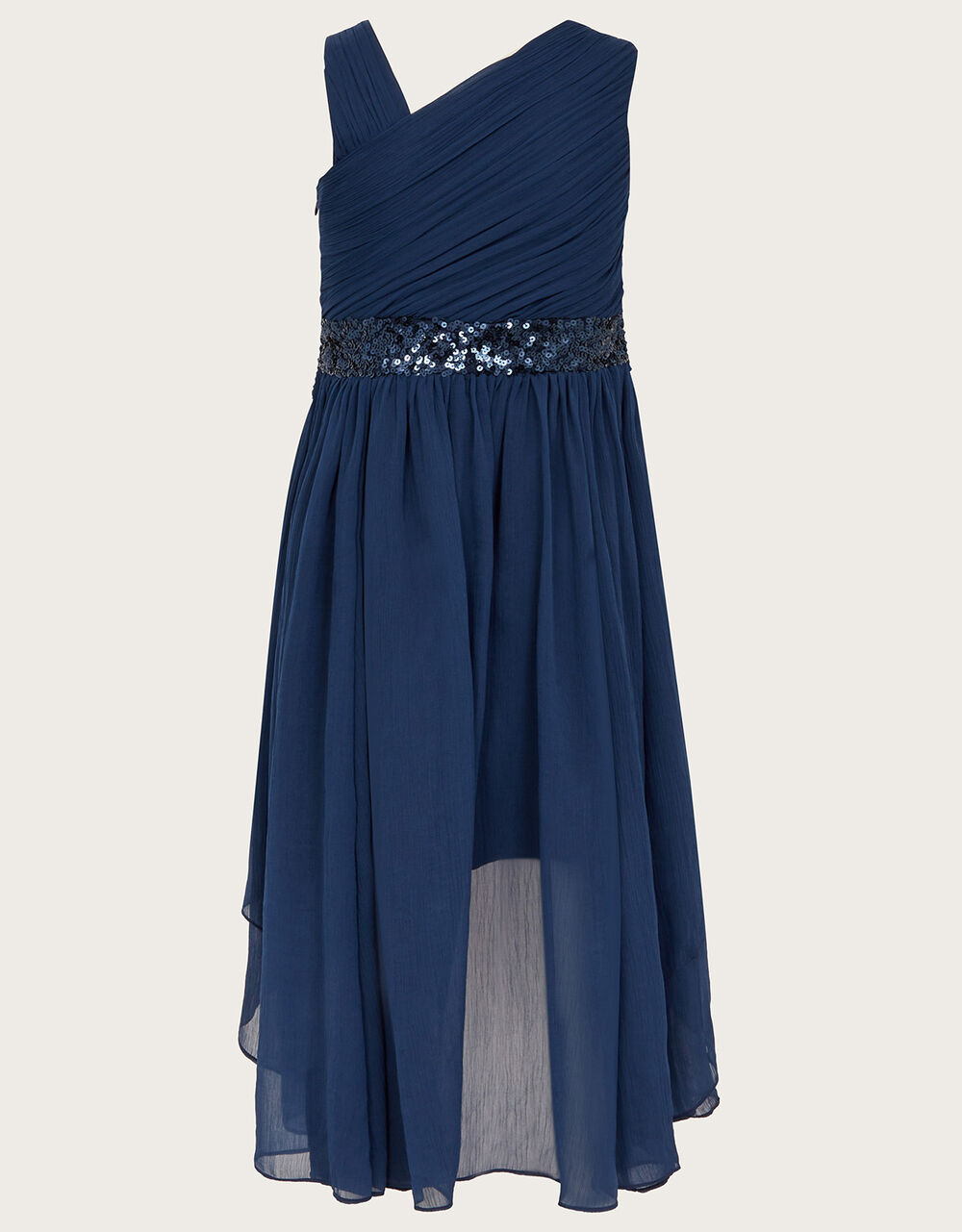 Abigail One-Shoulder Prom Dress Blue | Girls' Dresses | Monsoon UK.