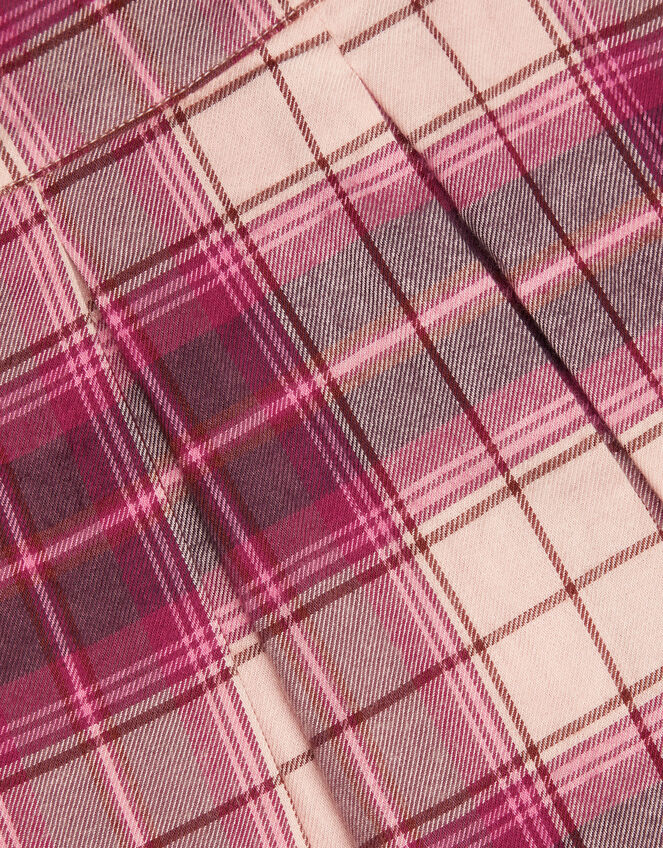 Pleated Tartan Skort, Pink (PINK), large