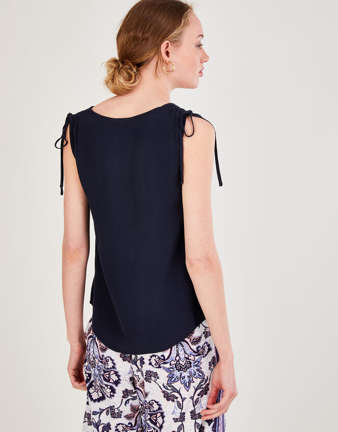 Nyla Sleeveless Tank Top with LENZING™ ECOVERO™ , Blue (NAVY), large