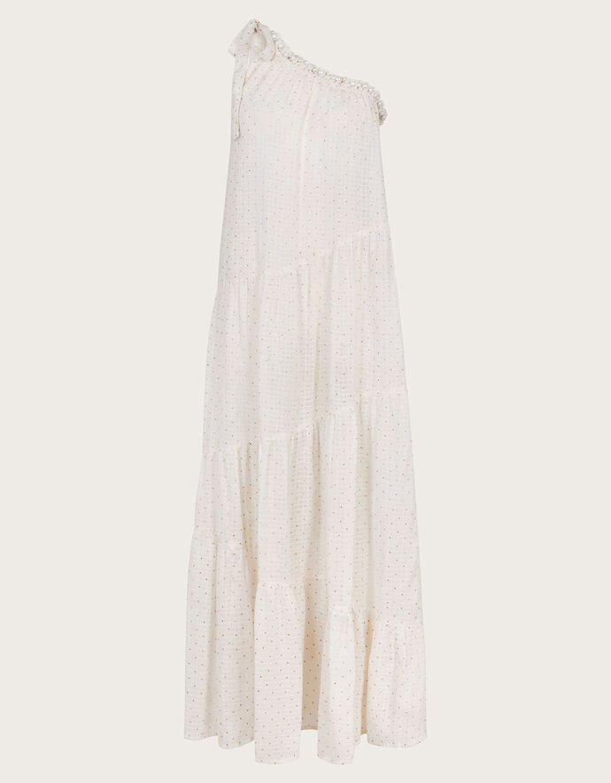 Ari One-Shoulder Maxi Dress Ivory