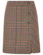 Patsy Check Skirt, Brown (BROWN), large
