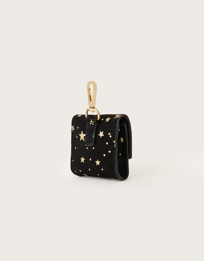 Suede Star Foil Print Ear Pod Case, , large