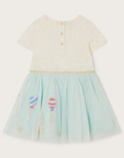 Baby Celebration Disco Dress, Blue (AQUA), large