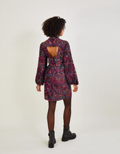 Valerie Velvet Embellished Tunic Dress, Pink (PINK), large