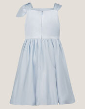 Freya Bow Strap Satin Party Dress, Blue (PALE BLUE), large