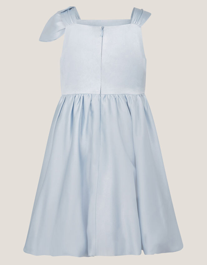 Freya Bow Strap Satin Party Dress, Blue (PALE BLUE), large