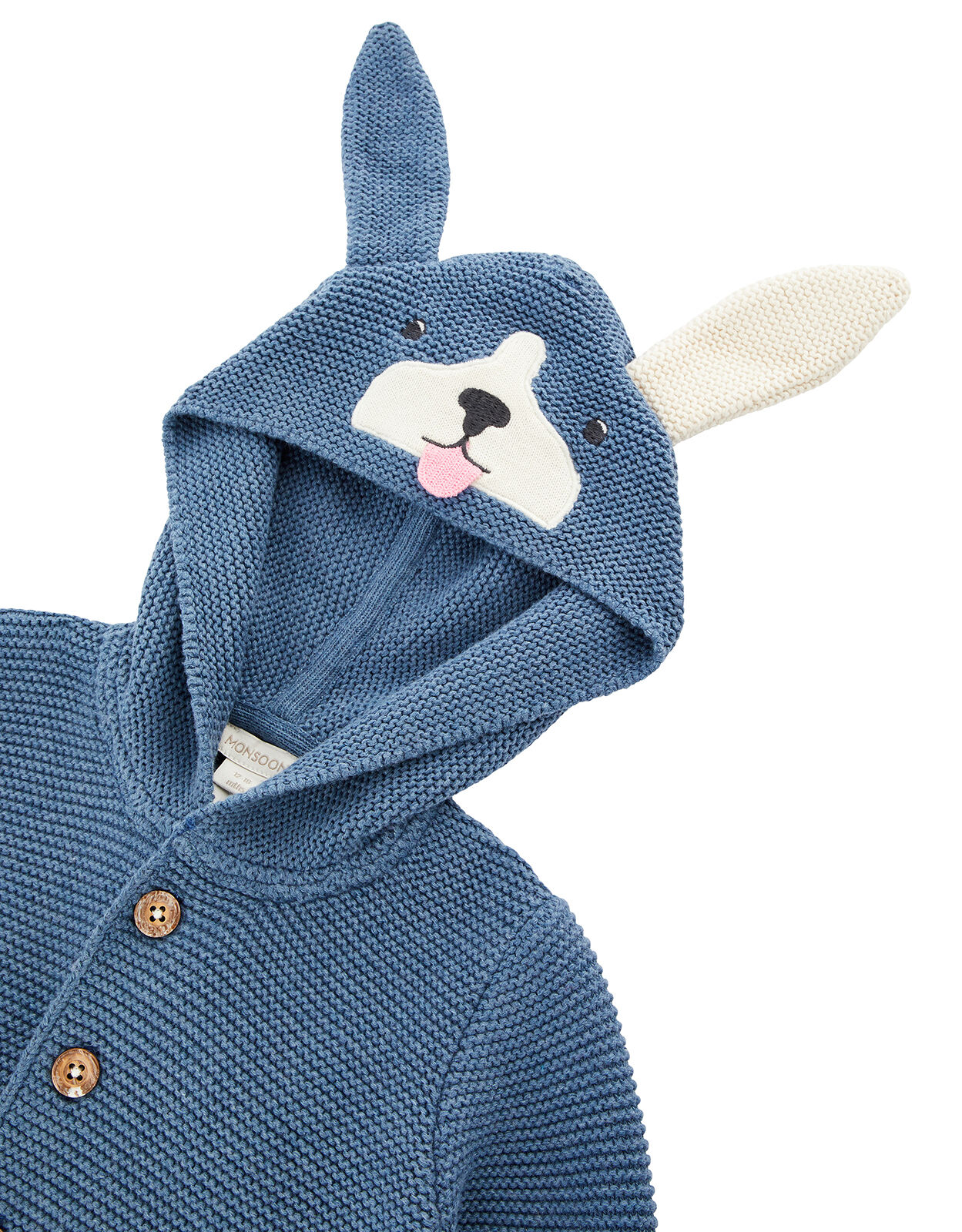 newborn blue cardigan