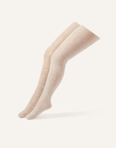 2-Pack Floral Lace Tights, Multi (MULTI), large
