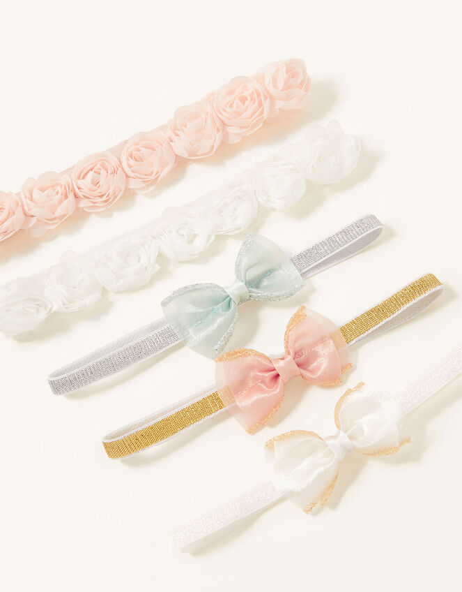 Baby Rosette and Bow Bando Set, , large