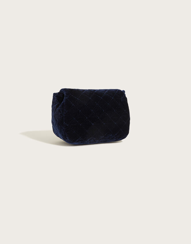 Dazzle Bow Velvet Quilted Bag, , large