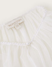 Pearl Trim Bridal Cape, , large