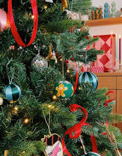 Anna and Nina Small Disco Ball Hanging Decoration, , large
