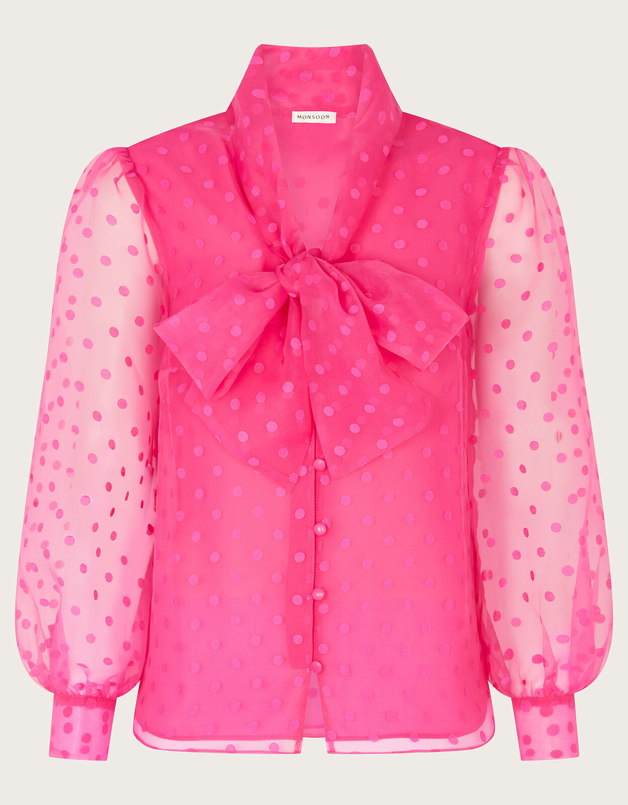 Pink hot sale spotty blouse