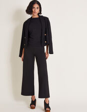 Paula Ponte Bootcut Trousers, Black (BLACK), large