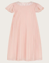 Nellie Pleated Bridesmaid Dress, Pink (PINK), large