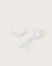 Bridesmaid Flower Hairband and Posie Set, , large