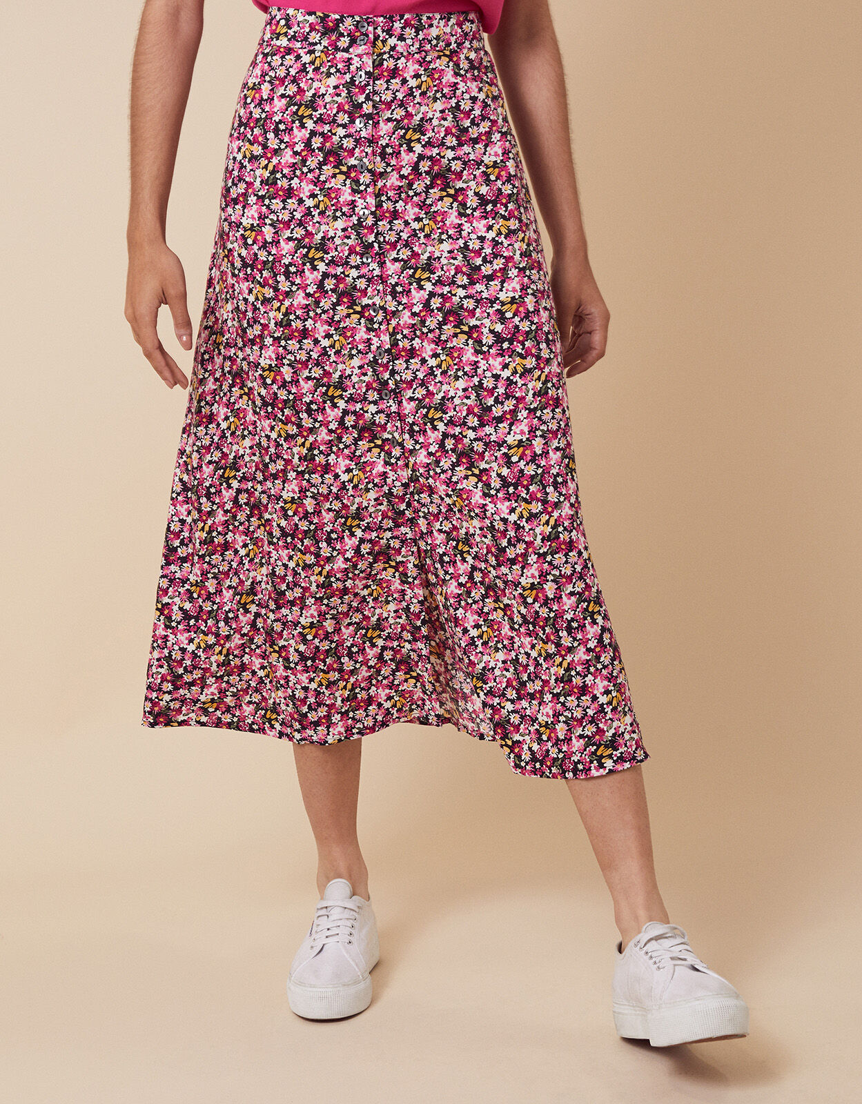Pink skirt with flowers Clearance