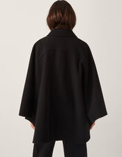 Ciara Cape Coat, Black (BLACK), large