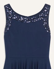 Annie Soft Hanky Hem Prom Dress, Blue (NAVY), large