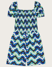 Chevron Marble Playsuit, Multi (MULTI), large