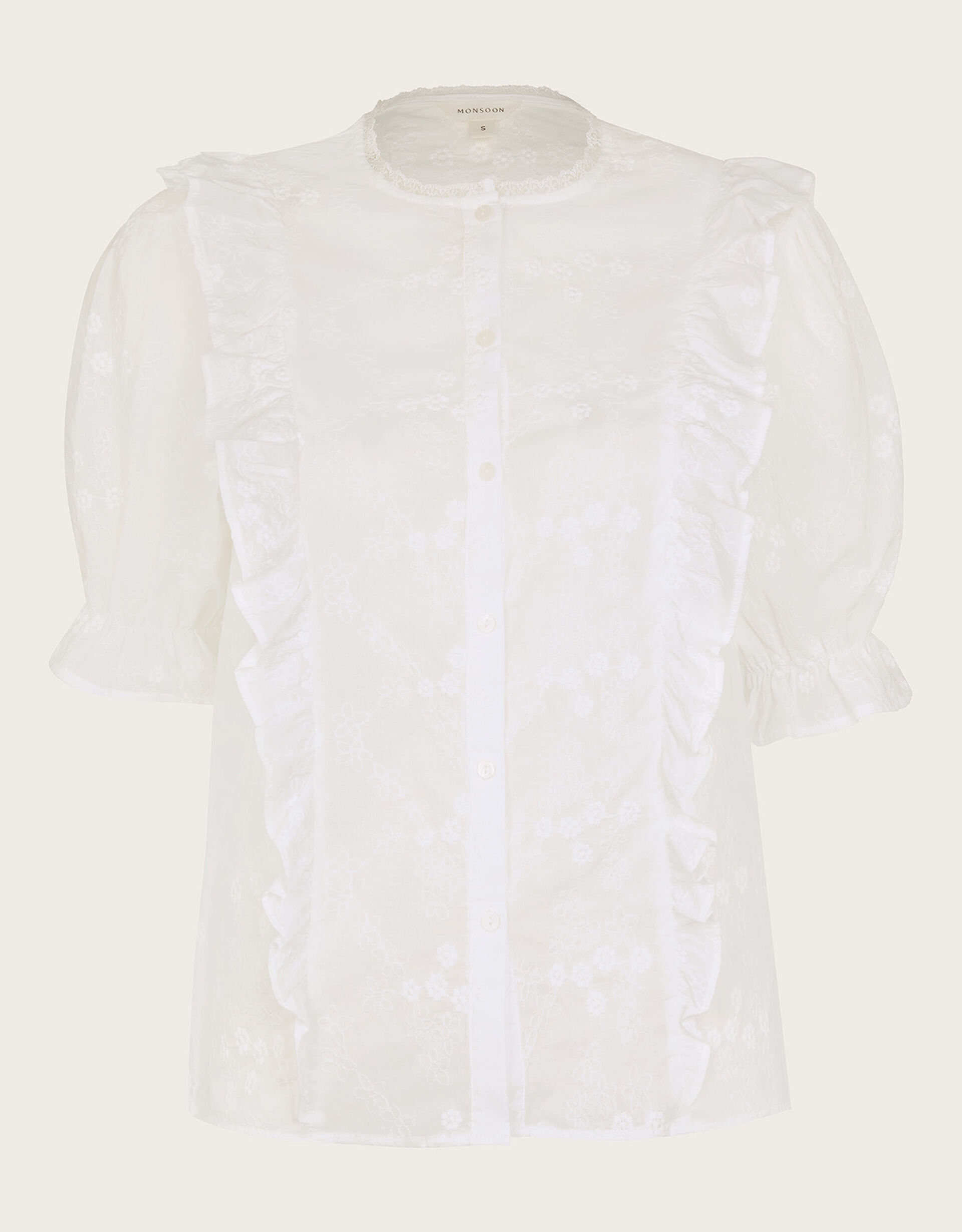Esmeralda Blouse - White Blush