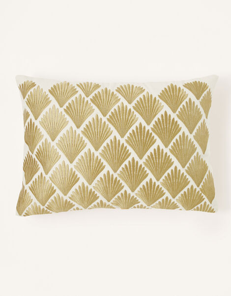 Metallic Fan Rectangle Cushion, , large