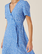 Melody Printed Midi Dress, Blue (BLUE), large