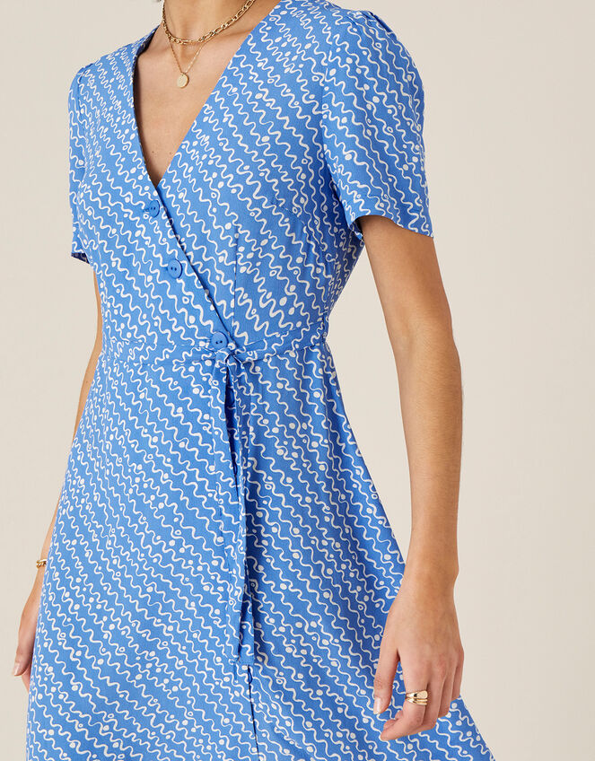 Melody Printed Midi Dress, Blue (BLUE), large