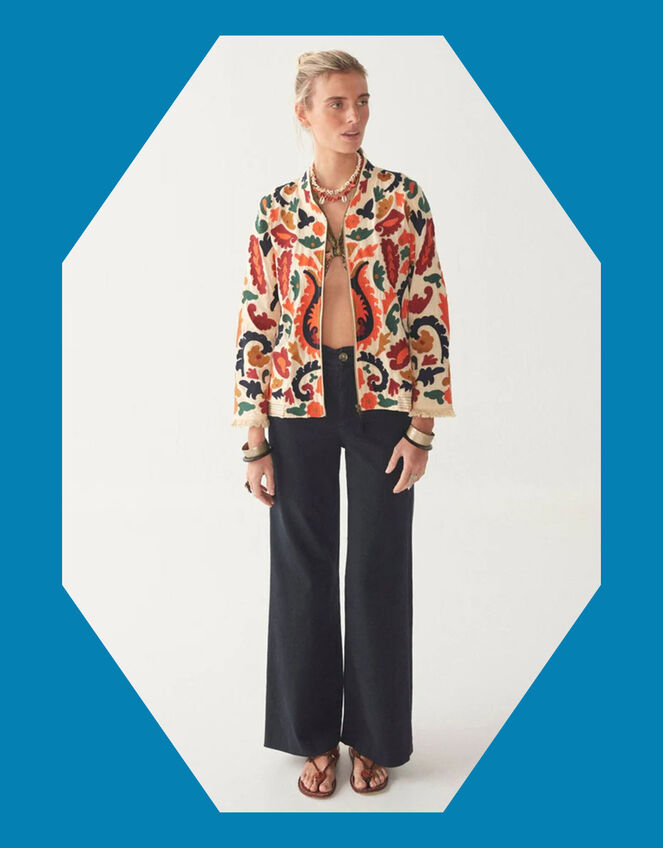 Maison Hotel Embroidered Jacket, Multi (MULTI), large