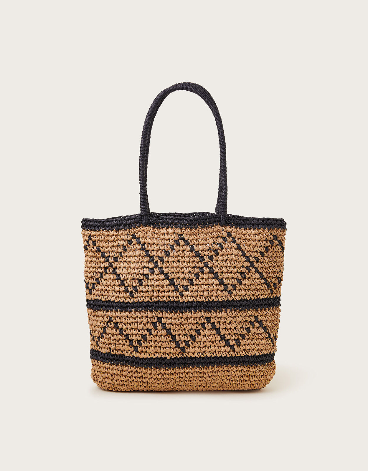 Raffia bag top