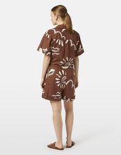 Scotch & Soda Sun Print Playsuit, Brown (BROWN), large