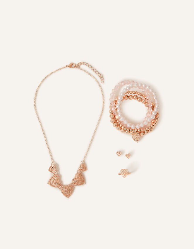Filigree Heart Jewellery Set, , large