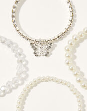 Pearly Butterfly Bracelet Multipack, , large