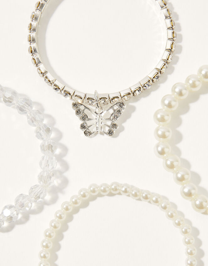 Pearly Butterfly Bracelet Multipack, , large