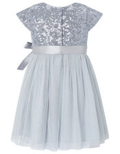 Baby Paige Embellished Occasion Dress, Blue (BLUE), large