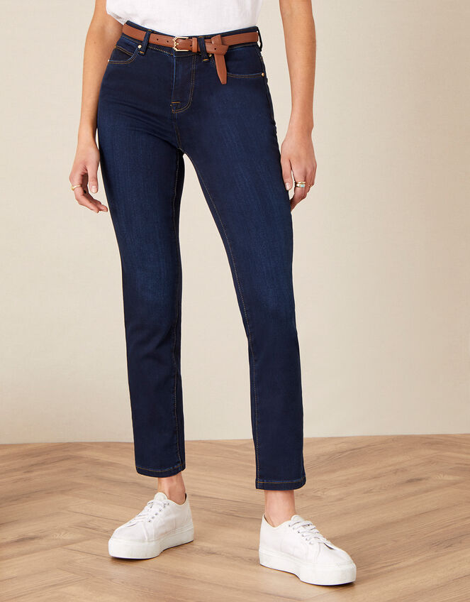 Azura Premium Regular Jeans with Sustainable Fabric, Blue (DARK BLUE), large