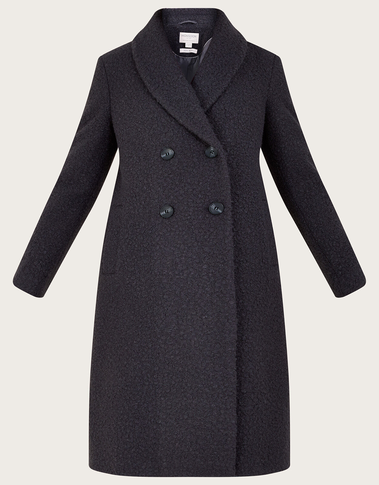 Bobbie Boucle Coat Grey