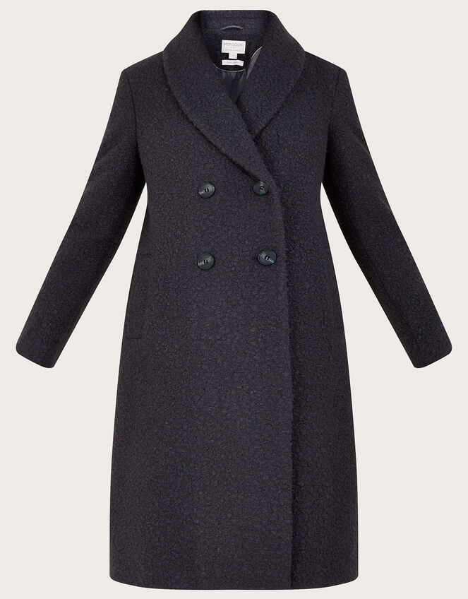 Dulcey Longline Hooded Boucle Coat