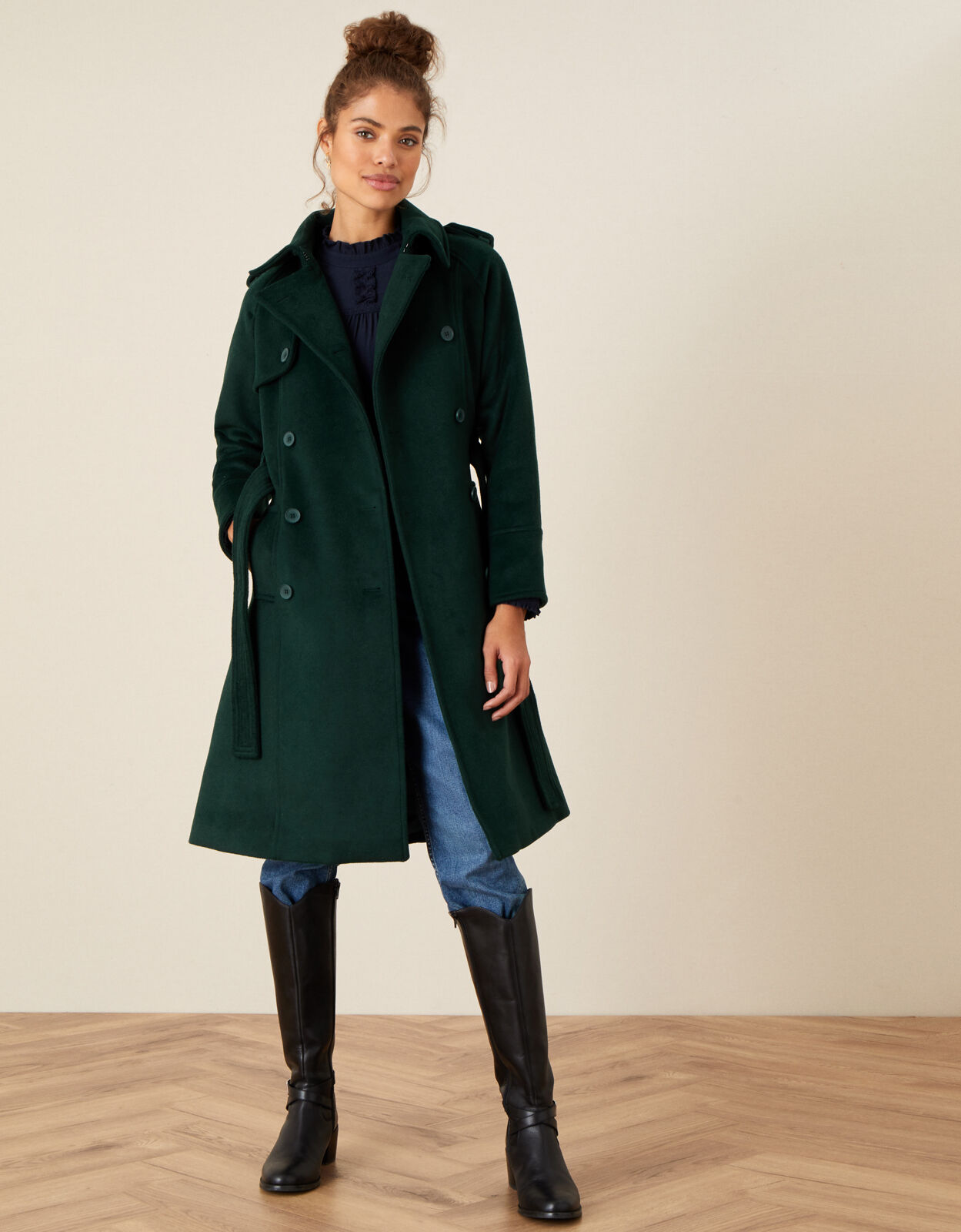 Wool trench coat hotsell womens uk