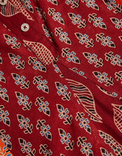 La Galeria Elefante Block Panel Dress, Red (RED), large