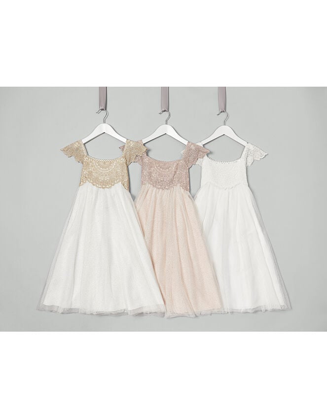 Estella Sparkle Occasion Dress, Gold (GOLD), large