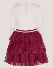 Christmas Tree Tulle Disco Dress, Red (RED), large