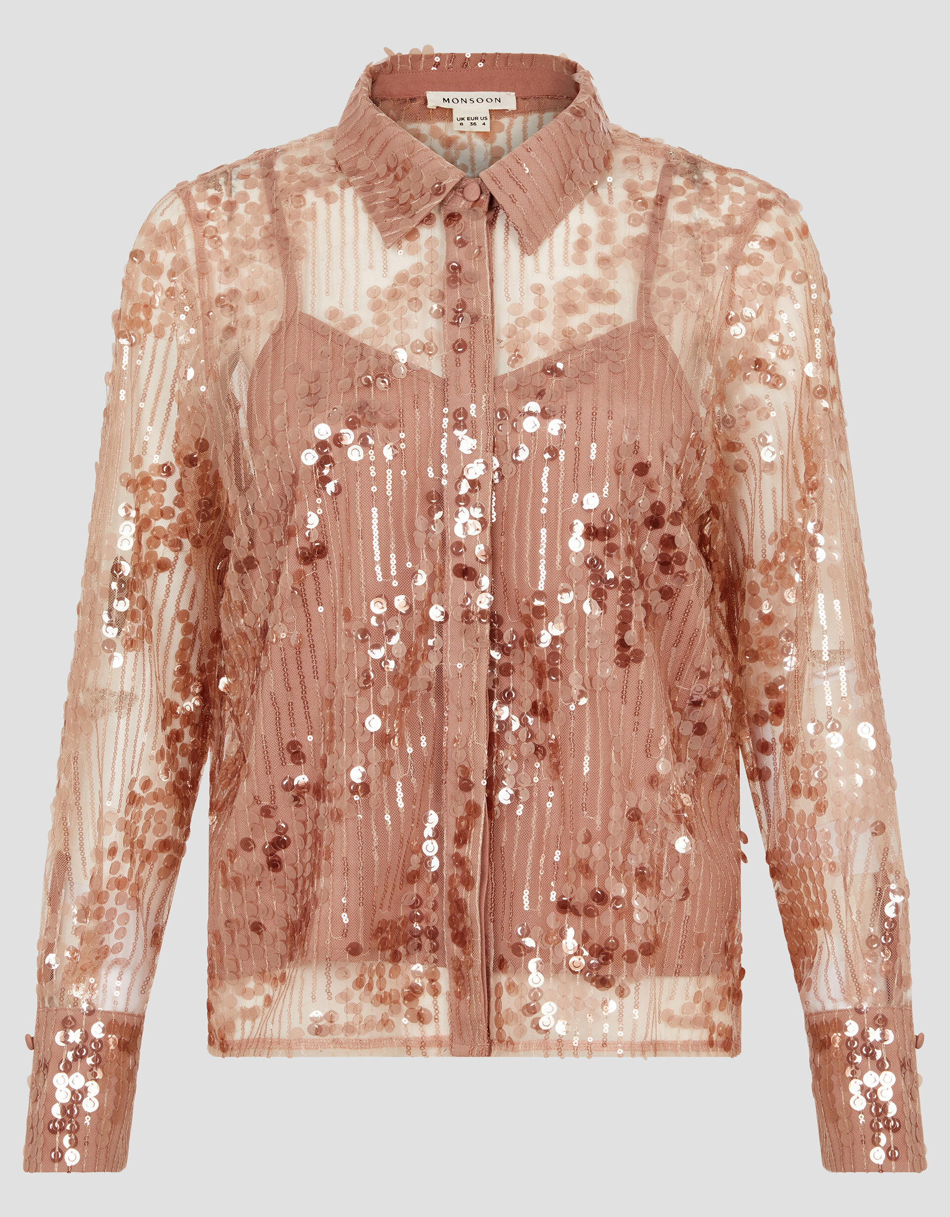 Sheer sparkly shirt best sale