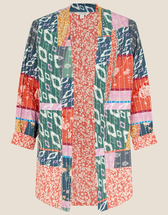 Ivannah Kantha Patch Print Jacket, Orange (ORANGE), large