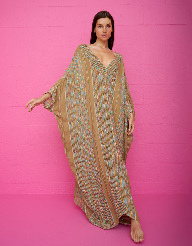 Pitusa Kalista Embroidered Beach Kaftan, , large