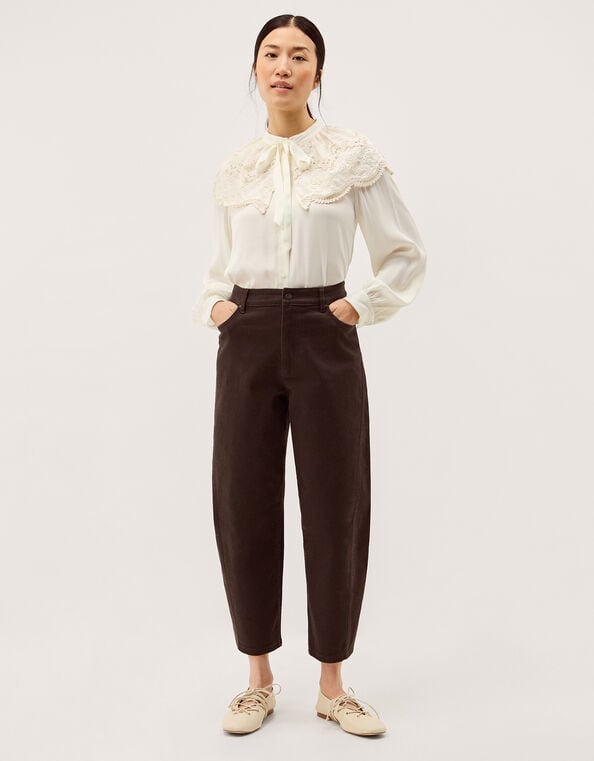 Lacey Barrel Jeans, Brown (CHOCOLATE), large