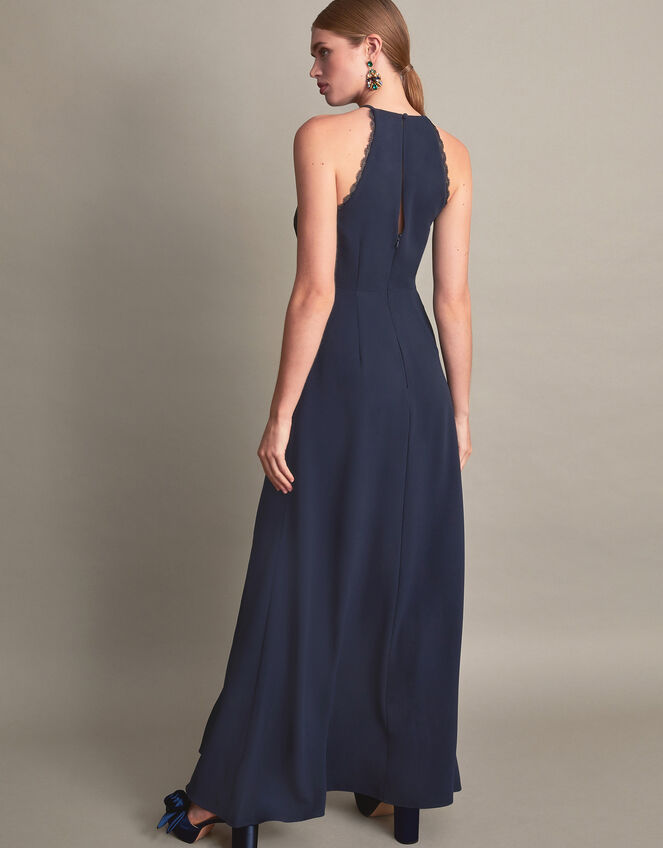 Jackie Lace Halter Dress, Blue (NAVY), large
