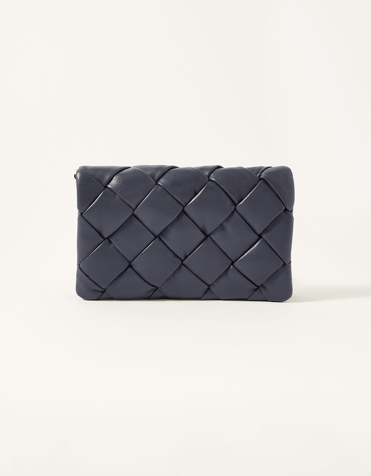 black quilted clutch