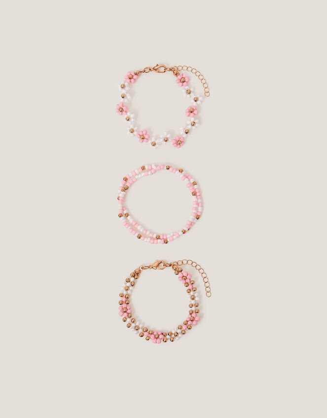 4-Pack Beaded Daisy Bracelets, , large